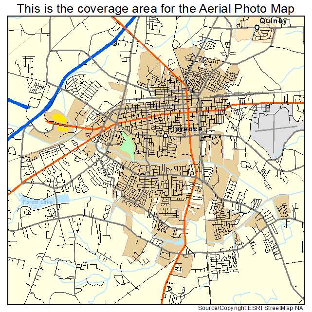 Florence, SC location map 