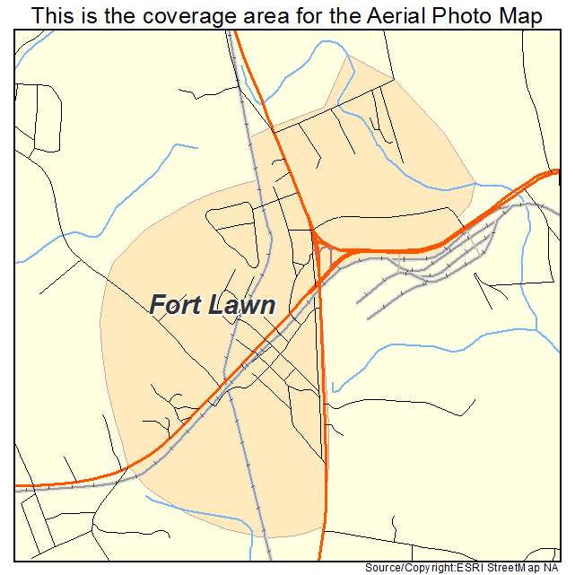 Fort Lawn, SC location map 