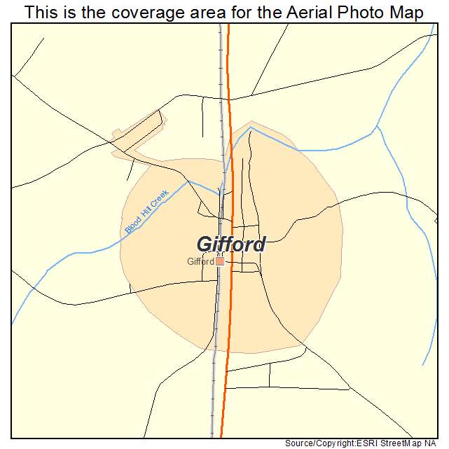 Gifford, SC location map 