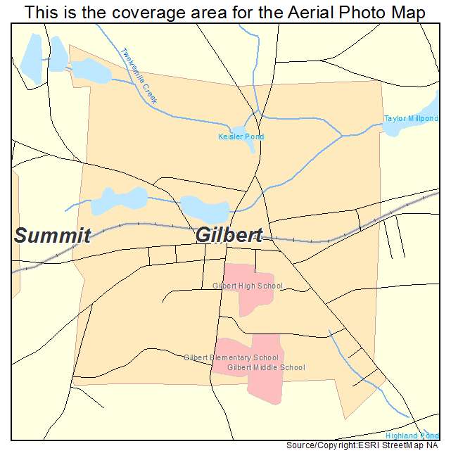 Gilbert, SC location map 