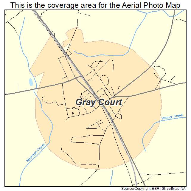 Gray Court, SC location map 