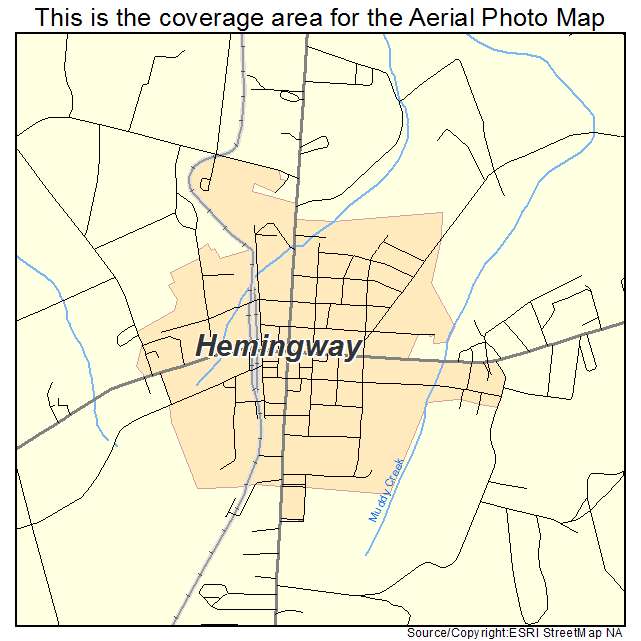 Hemingway, SC location map 