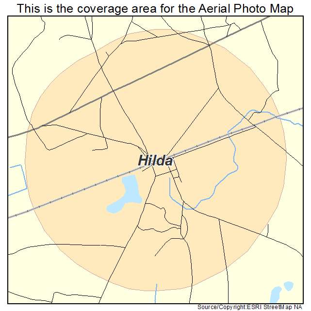 Hilda, SC location map 