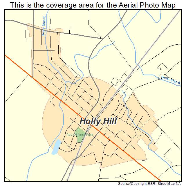 Holly Hill, SC location map 
