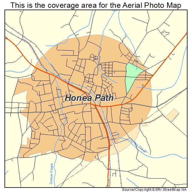Honea Path, SC location map 