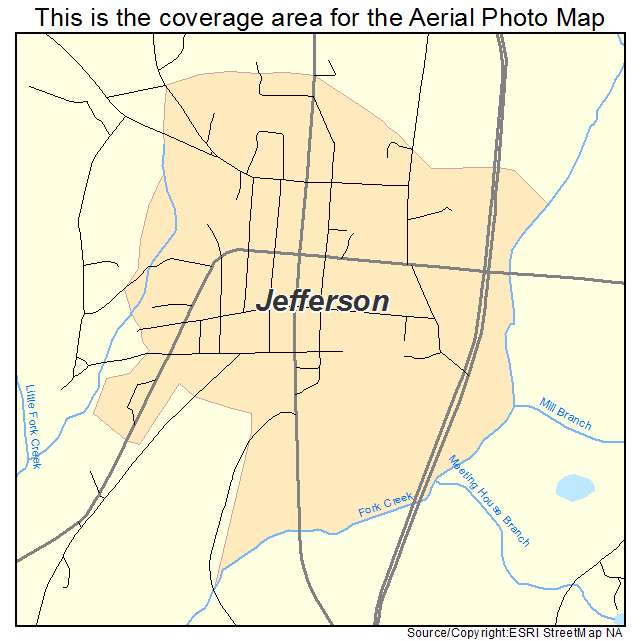 Jefferson, SC location map 