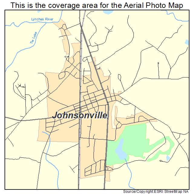 Johnsonville, SC location map 