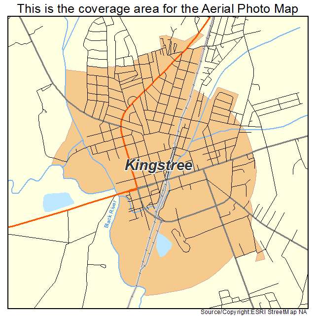 Kingstree, SC location map 