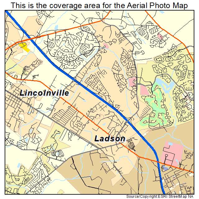 Ladson, SC location map 