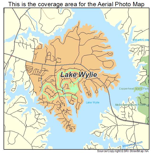 Lake Wylie, SC location map 