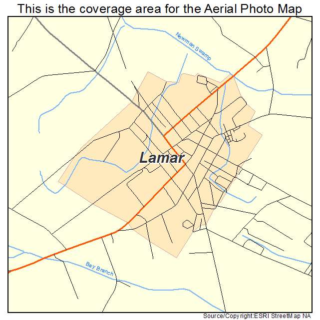 Lamar, SC location map 