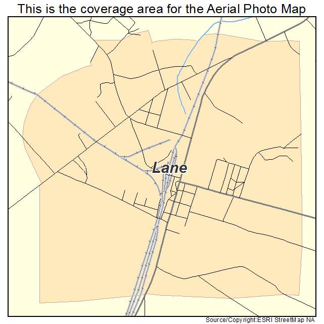 Lane, SC location map 