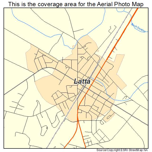 Latta, SC location map 