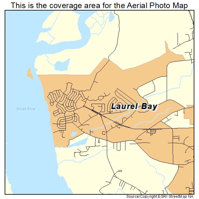 Laurel Bay, SC location map 
