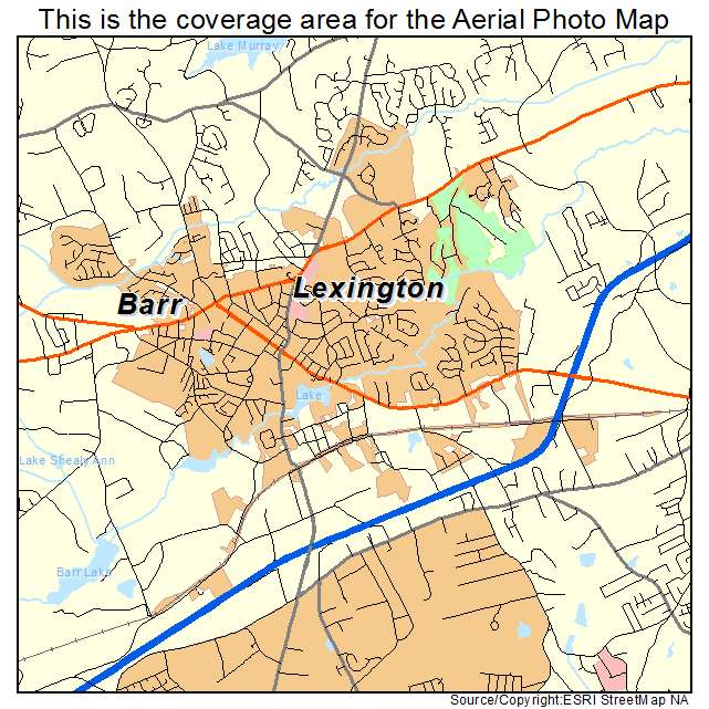 Lexington, SC location map 