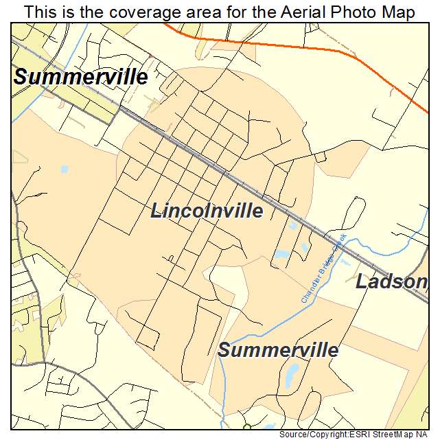 Lincolnville, SC location map 
