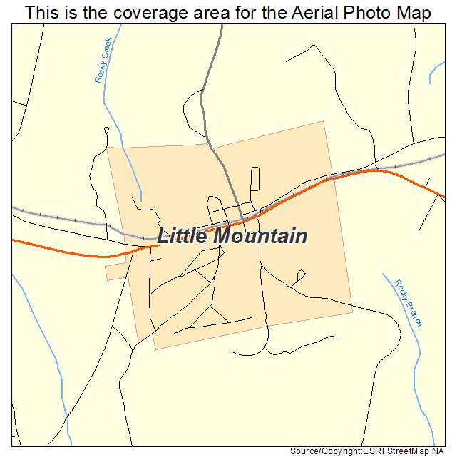 Little Mountain, SC location map 
