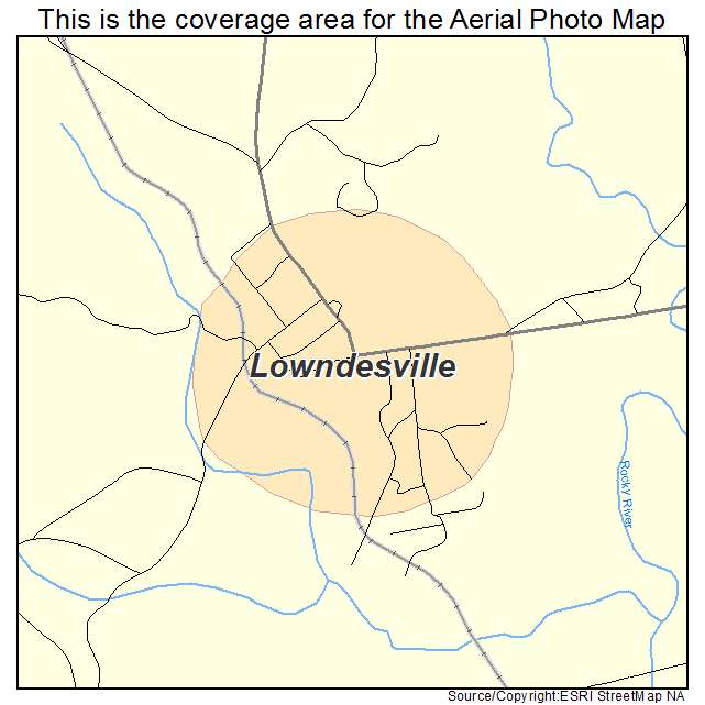 Lowndesville, SC location map 