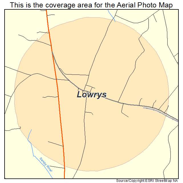 Lowrys, SC location map 