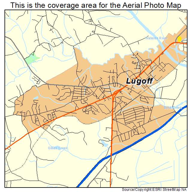 Lugoff, SC location map 