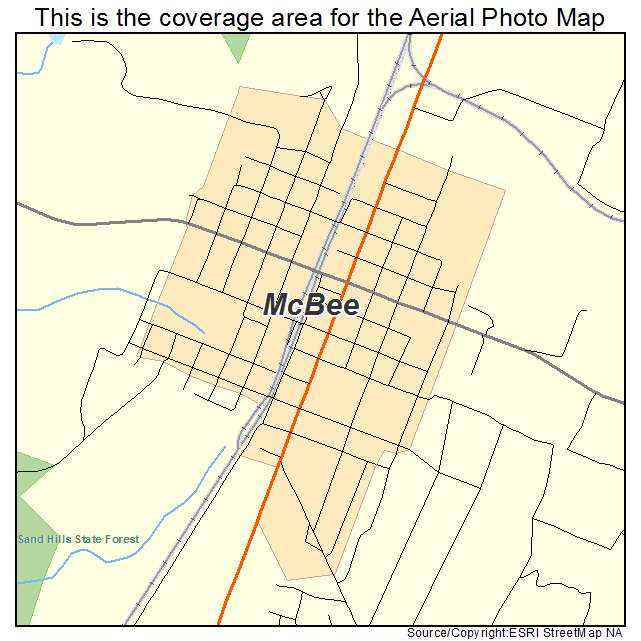 McBee, SC location map 