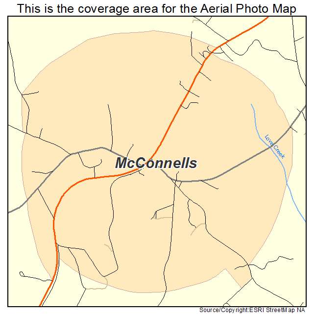 McConnells, SC location map 