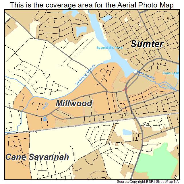 Millwood, SC location map 
