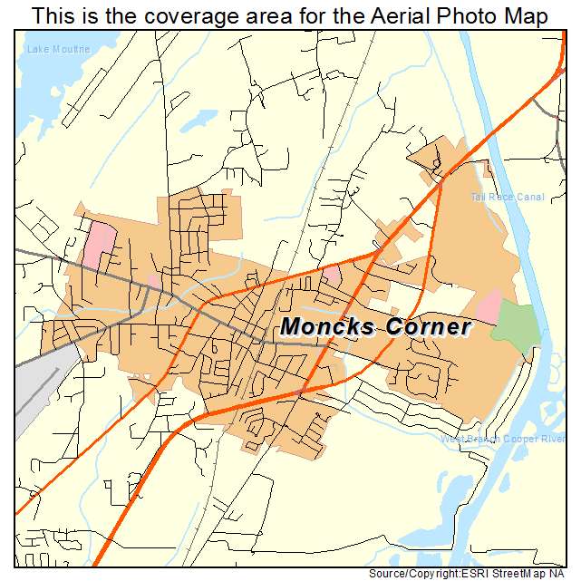 Moncks Corner, SC location map 