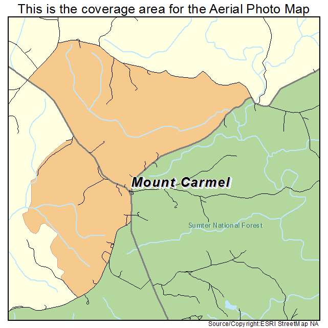 Mount Carmel, SC location map 
