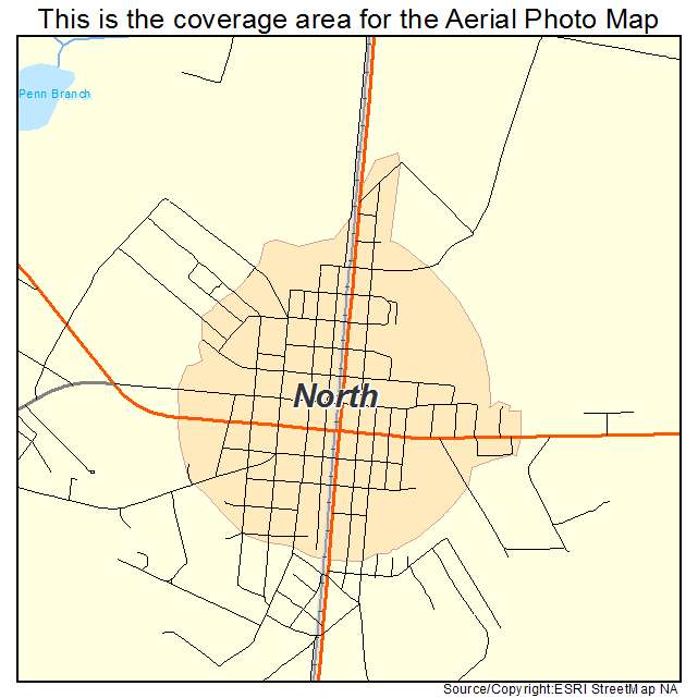 North, SC location map 