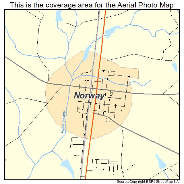 Norway, SC location map 