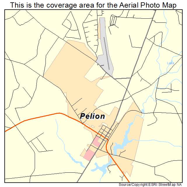 Pelion, SC location map 