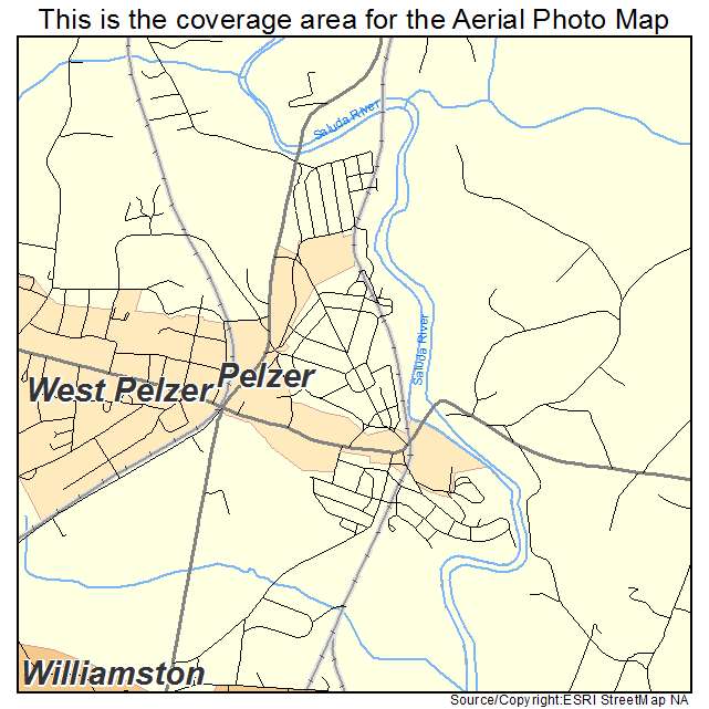 Pelzer, SC location map 