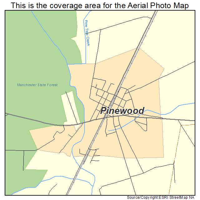 Pinewood, SC location map 