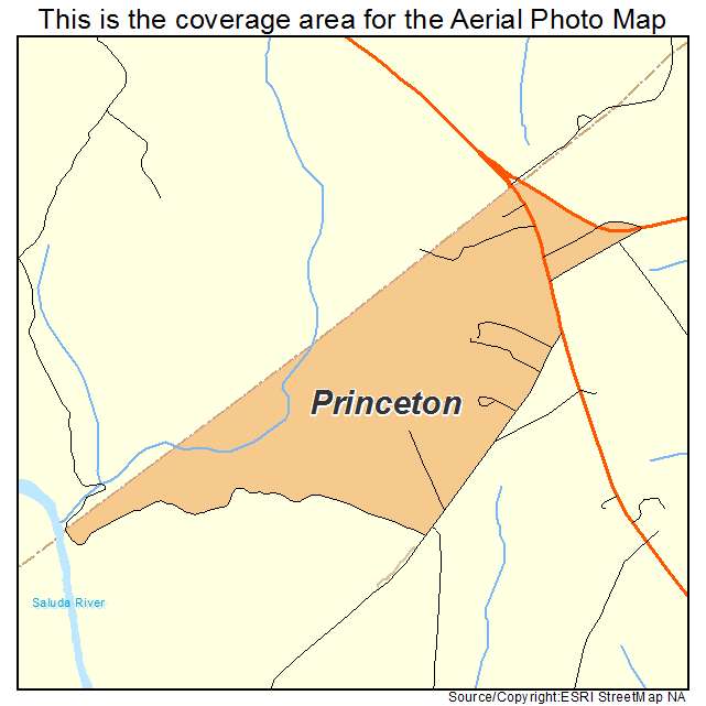 Princeton, SC location map 