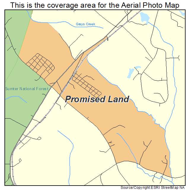 Promised Land, SC location map 