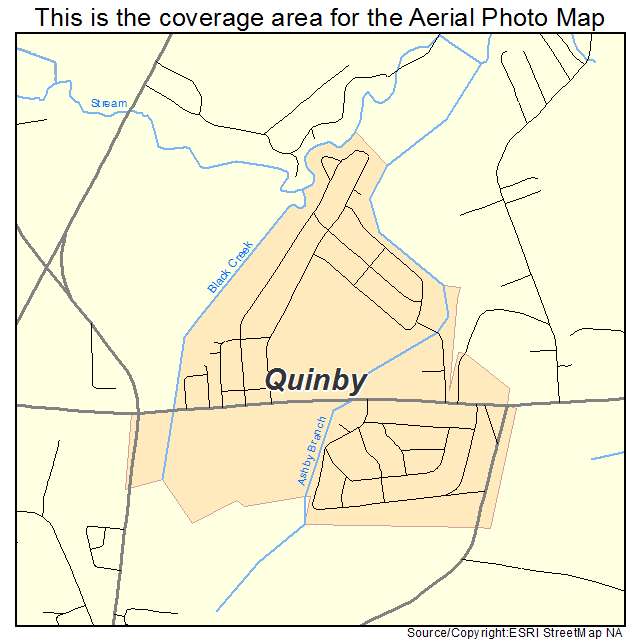 Quinby, SC location map 