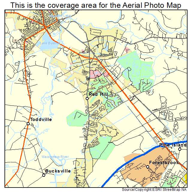 Red Hill, SC location map 