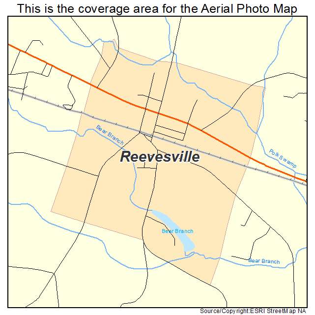 Reevesville, SC location map 