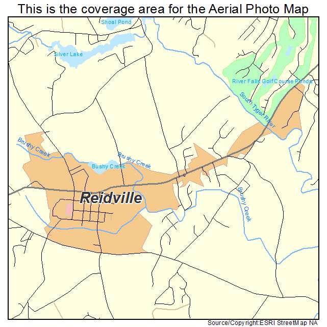 Reidville, SC location map 