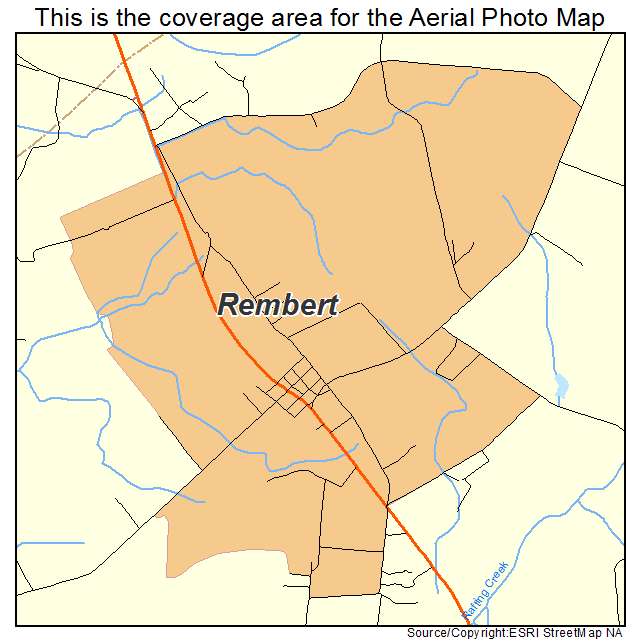 Rembert, SC location map 
