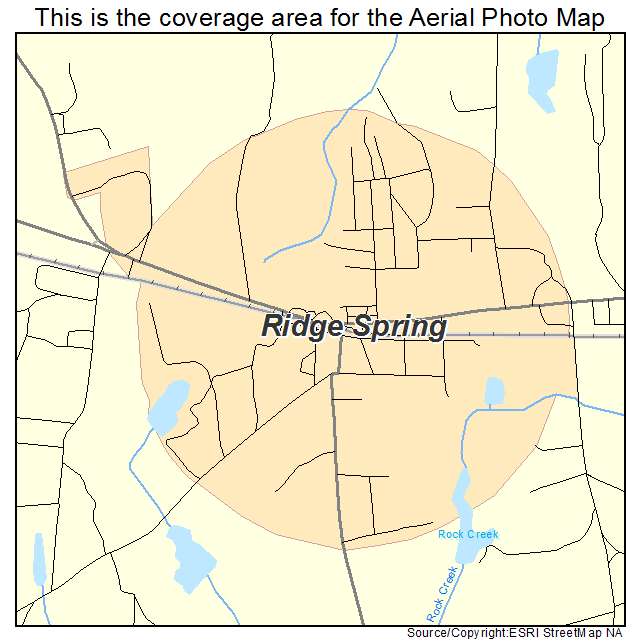 Ridge Spring, SC location map 