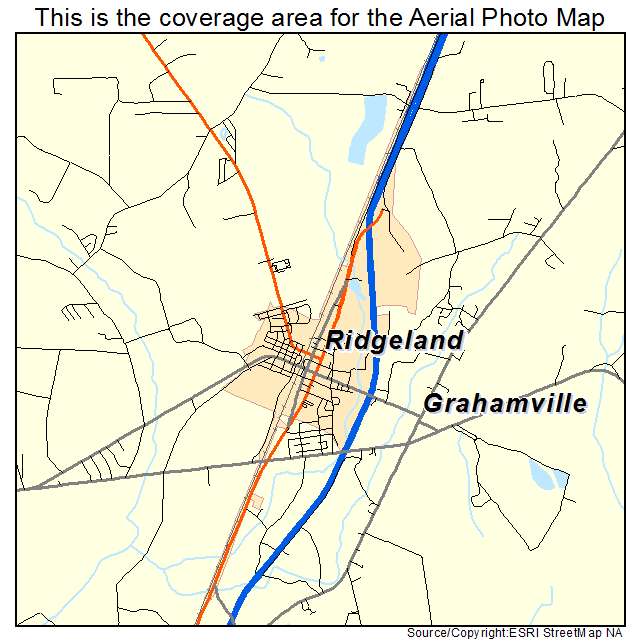 Ridgeland, SC location map 