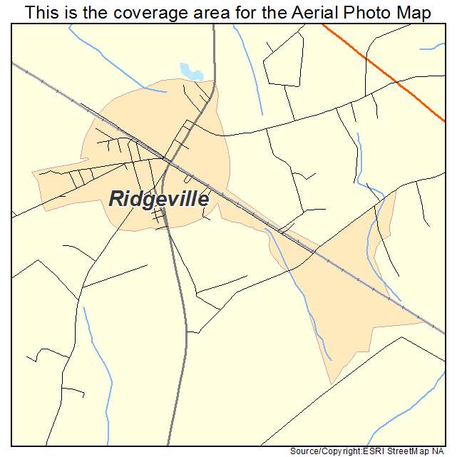 Ridgeville, SC location map 