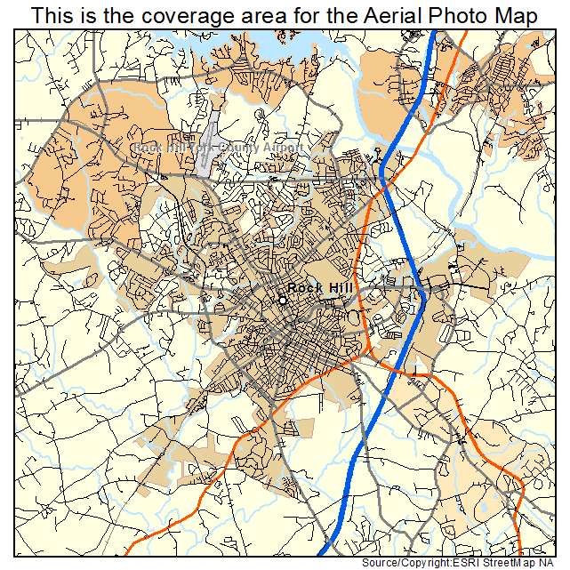 Rock Hill, SC location map 