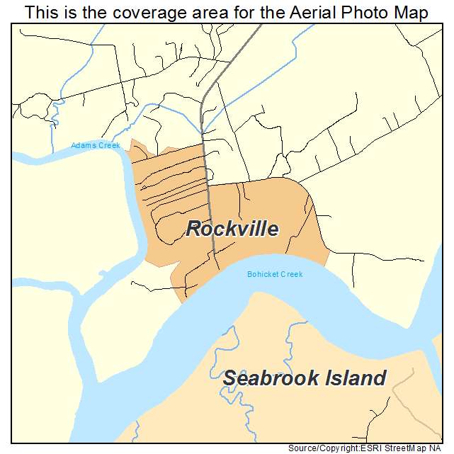 Rockville, SC location map 