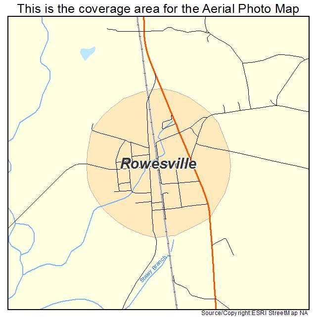 Rowesville, SC location map 