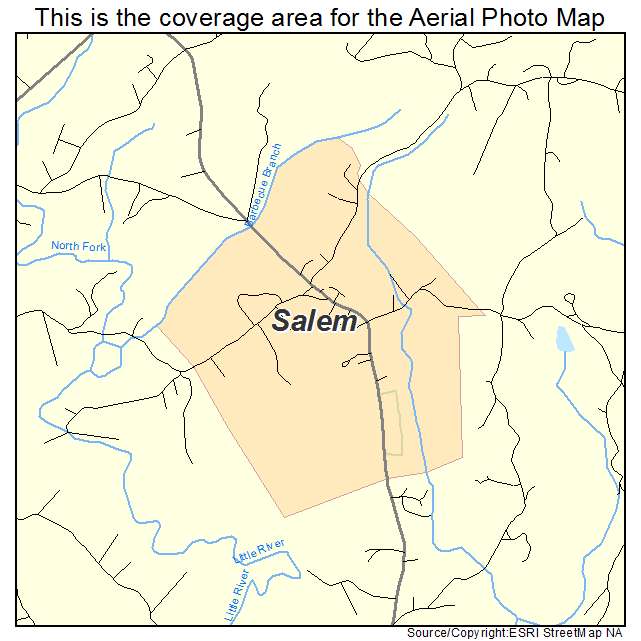 Salem, SC location map 