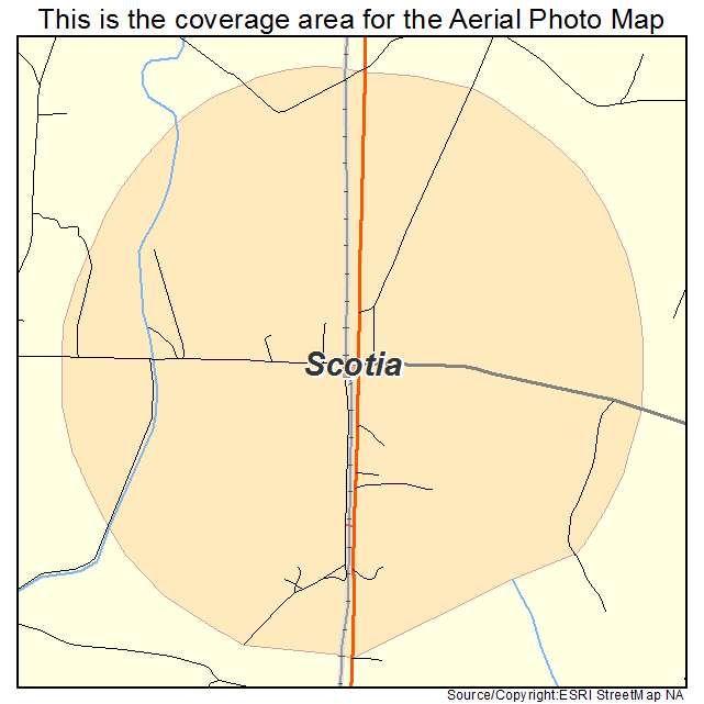 Scotia, SC location map 