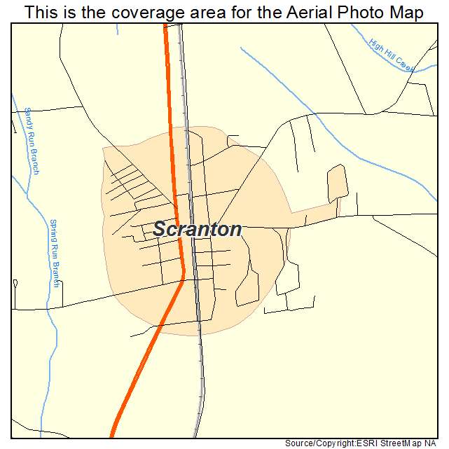 Scranton, SC location map 